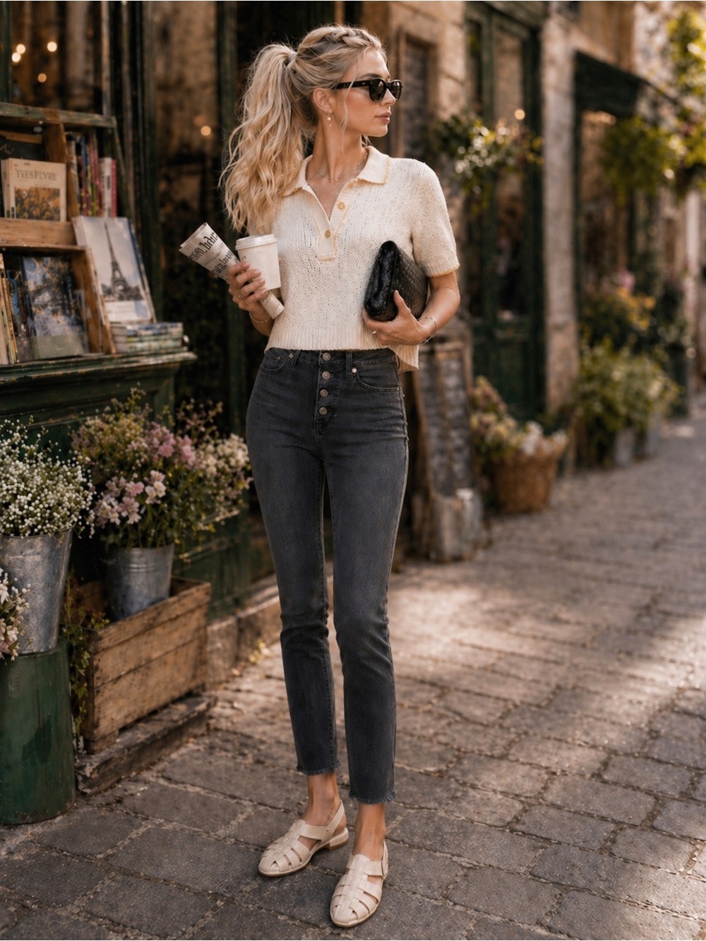 Madewell 10” High-Rise Skinny Jeans in Berkeley Black, Size 27